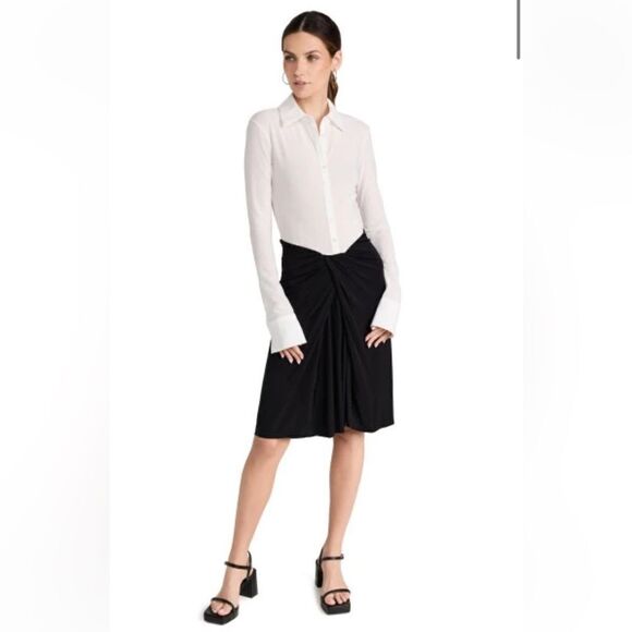 STAUD Brendan mixed media dress - Picture 1 of 6